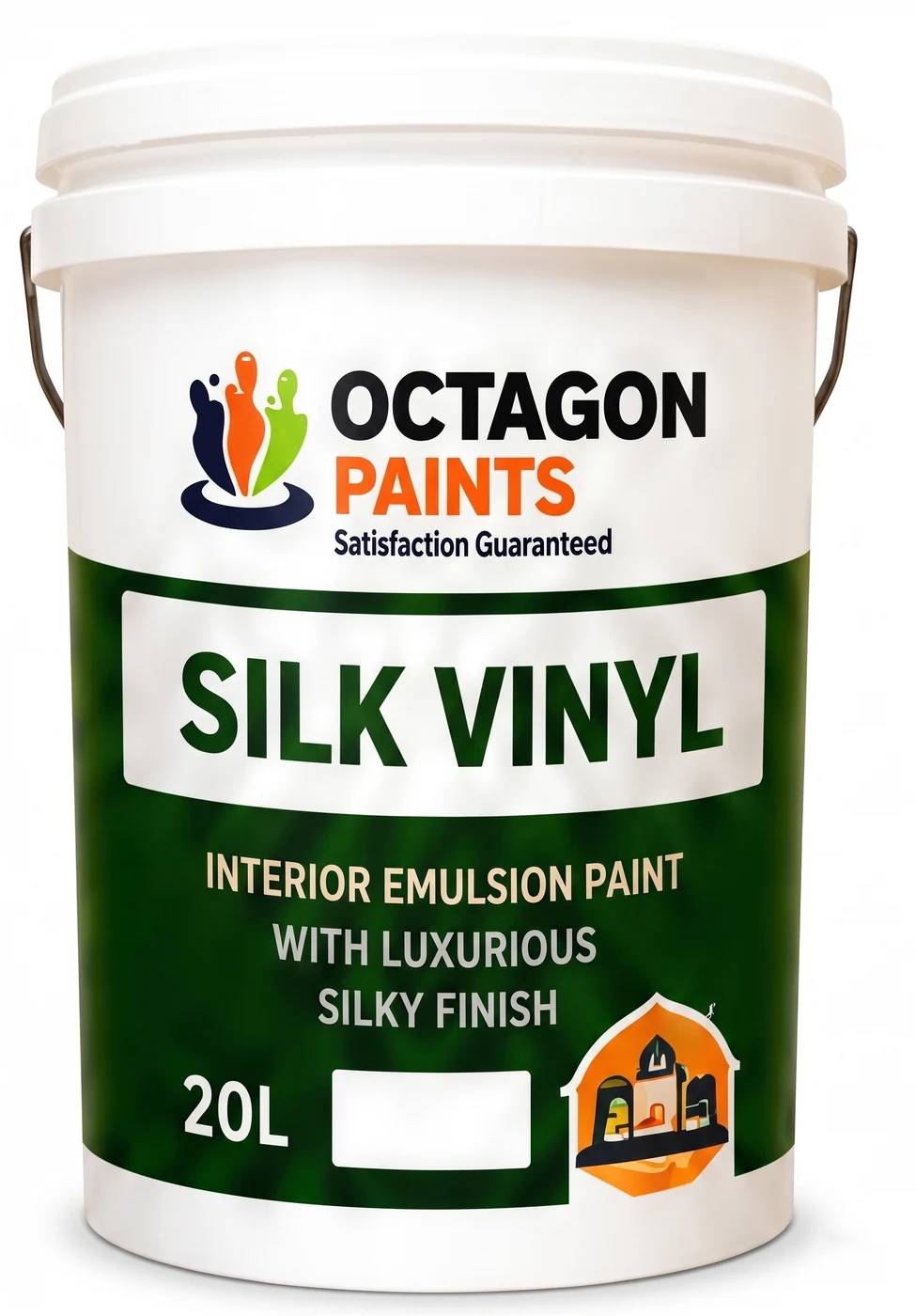 Silk Vinyl 20L interior emulsion paint bucket