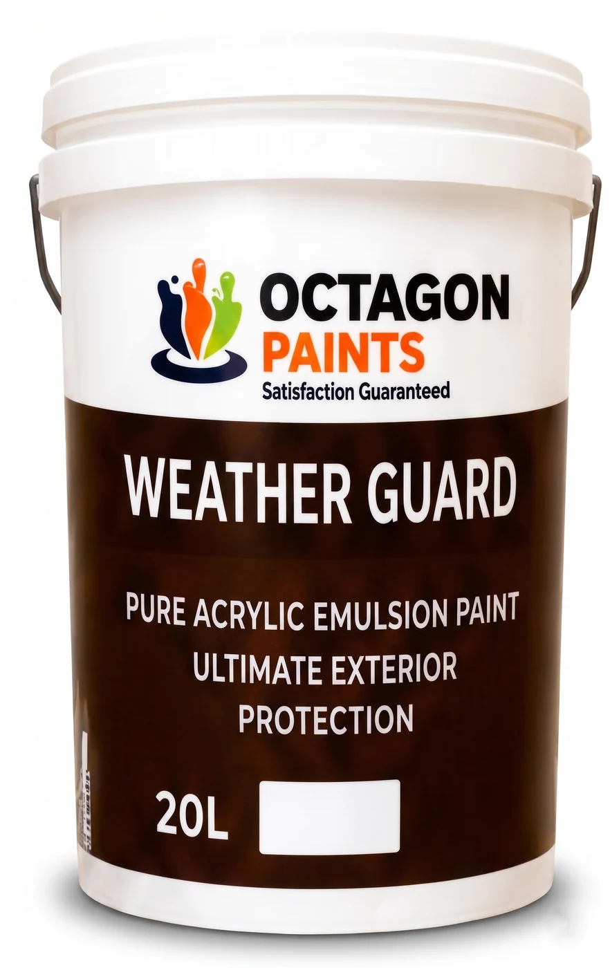 Weather Guard 20L exterior emulsion paint bucket