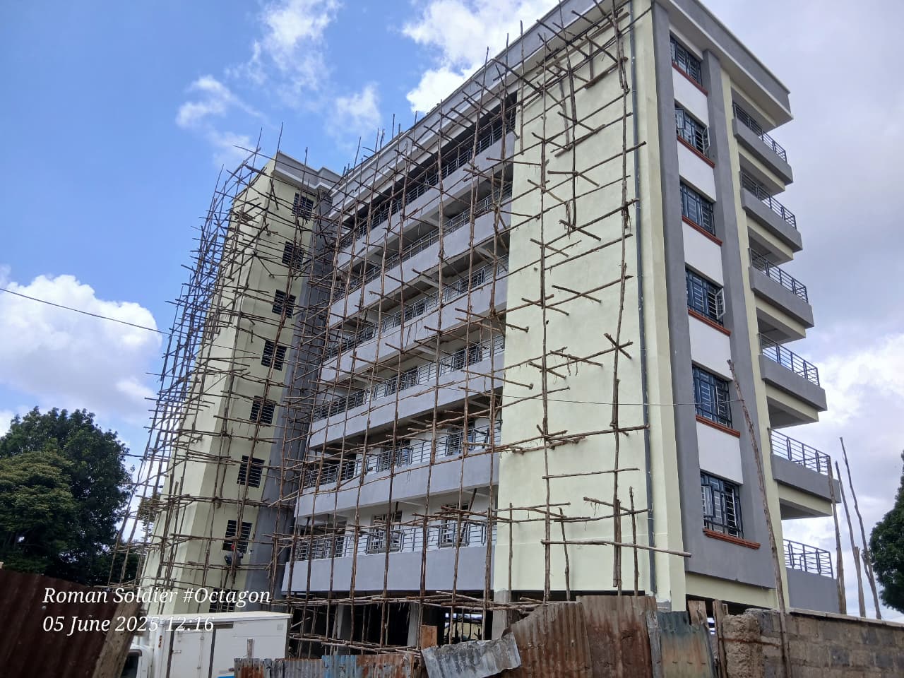 Uthiru Apartments exterior restoration by Octagon Paints